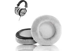 HAIZEEN DT770 PRO Sostituzione cuscinetti per auricolari compatibili con Beyerdynamic DT 990 PRO DT 770 DT990 DT770 PRO (Tessuto morbido/Schiuma di alta qualità)