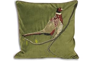 Paoletti Riva Inicio Hunter Velvet Cojín, Verde, 45 X 45 Cm, 45x45cm