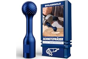 FALKENWALD® Frez kulowy do drewna drobny 30 mm – szlifierka kątowa akcesoria do obróbki drewna – tarcza frezarska do szlifierek kątowych do drewna – frez do drewna – kulka tarnik do drewna