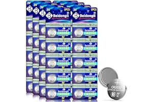 BEIDONGLI CR2032 3V Lithium Knopfzellen CR 2032 Batterien 40 Stück【5 Jahre Garantie】 (CR2032-8-40)