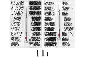 JUYIBAAO 1000 Pezzi Micro Viti Kit di Strumenti di Riparazione Viti Mini set di viti per Occhiali, Set Di Viti con Cacciavite, M1.2 M1.4 M2, Testa Piatta, per Orologi, Occhiali, Laptop