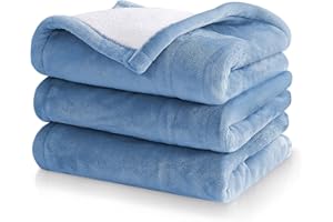 CORIWELL Heizdecke, elektrischer Überwurf, 127x152.4 cm, Heizdecke für Bürostuhl, 4 Heizstufen, Bett, warme Flanell-Wärmedecke mit 3 Stunden automatischer Abschaltung, maschinenwaschbar (blau)