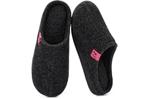 RockDove Pantofole da donna in feltro stile clog robuste antiscivolo per interni