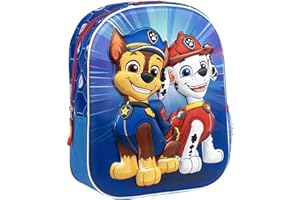 CERDÁ LIFE'S LITTLE MOMENTS Mochila Infantil Patrulla Canina con Diseño 3D de Chase y Marshall - Mochila Escolar para Niños Fans de Paw Patrol Ideal para Guardería y Viajes