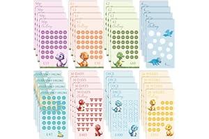 WenmthG 32Pcs Budget Binder Savings Challenge Trackers for Budget Planner, A6 Money Saving Wallet Cash Organizer Book Cards with 50P| £1| £2| POCKET MONEY| DICE Challenge| 26 WEEKS| 30 DAYS| DIY