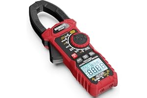 KAIWEETS Szczypce prądowe 1000 A AC/DC, szczypca prądowa 6000 liczników, tryb Vfd i Loz, zmodernizowany czarno-biały ekran, AC/DC, rezystancja, pojemność, pomiar prądu rozruchowego