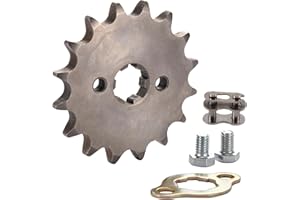 WOOSTAR Moto Piñon Delantero 428 de 16 Dientes 17mm para 50cc 70cc 90cc 110cc 125cc Dirt Pit Bike Mini Bike ATV Quad Ciclomotor
