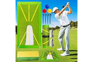 PIPIHOME Golf Mat, Golf Practice Mat with Instant Feedback for Indoor/Outdoor, Golf Divot Swing Mat Training Aids Equipment for Beginners & Advanced Players
