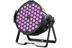 BETOPPER Stage Light 54x3W RGB 3 in 1 LED Par Light Disco Light for Parties with Sound Activated & DMX Control Dj Lights for Show, Stage, Church, Party, Wedding, Concert, Club