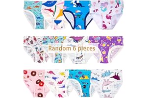 zebricolo Mutandine Bambina 10 Pezzi Casuali 100% Cotone Mutande Bimba 2 Anni Mutande Bimba 2023 Mutande Bambina Intimo Bambina（6&10 Pezzi Casuali ）