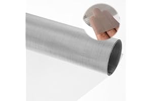 XYYLLL Rete metallica 60 maglie in acciaio inox 304 antiroditori anti-insetti pannelli in rete metallica a maglie sottili copriscarico impedisce l'ingresso di topi serpenti calabroni roditori 34x120 cm