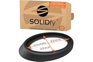 SOLIDfy® - Guarnizione di riparazione per antenna sul tetto | Dimensioni 60 x 43 mm (dimensioni interne: 50 x 38 mm) base antenna in gomma Roof Aerial Rubber