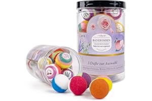 PICKMORA Badebomben-Geschenkset, 15 Badebomben für Frauen, 100% natürliches Spa-Erlebnis, 5 luxuriöse Düfte, bestes Geschenk zum Muttertag