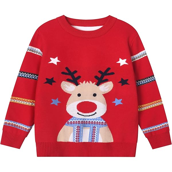 Pull Enfant Bleu Marine - Rennes De Noël | Le Monde De Noël