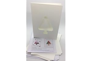 Sattie Iris Folding Card Pack Tree SPIRELA C5 Size Makes 4 Cards DeeCraft