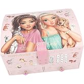 Boîte à Bijoux TOPModel Rose Avec Miroir - Parfaite Pour Ranger Colliers Et Bagues