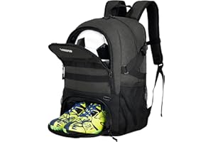 LARIPOP Large Soccer Bag- Youth Soccer Backpack & Bags for Basketball, Volleyball & Football Sports Bag Separate Cleat Shoe and Ball Compartment.