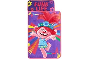 IDEA NUOVA Super Soft Plush Toddler Quilted Nap Mat with Built in Blanket and Pillow