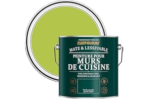Rust-Oleum Vert Lessivable Peinture pour Murs de Cuisine, Mate - Citron Vert 2.5L
