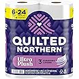 Quilted Northern Ultra Plush Toilet Paper, 6 Mega Rolls = 24 Regular Rolls