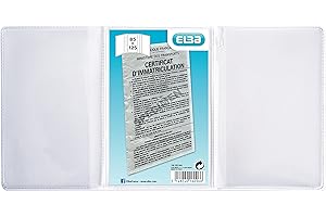 Elba 100202644 Etui Carte Grise Européenne en PVC 30/100