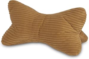 COZYKING Leseknochen XXL 60x30x30 cm Cord Gold Nackenkissen Knochenkissen Nackenrolle Lesekissen Öko-Tex 100 Zertifiziert und 60°C waschbar - Kissen für Nacken, Knie oder Bauch zum Lesen oder Relaxen