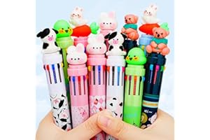 VICHOS 18PCS Stylo 10 Couleurs, Pinata Anniversaire Garcon et Fille, Petit Cadeau Anniversaire Invités Enfant, Kit Anniversaire pour Jouet Cadeau et Fille 4 5 6 7 8 9 10 Ans