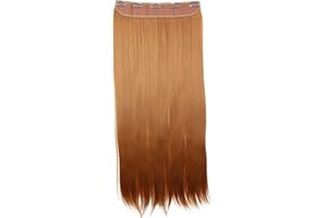 CAISHA by PRETTYSHOP 70cm Clip in Extenisons Extensions De Cheveux Postiche Raide Brun Cuivre C66