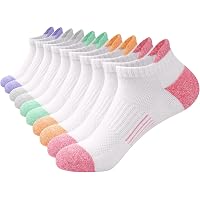Lot De 6 Paires Chaussettes Sport Femme - Coton 75%, élasthanne 20%, Respirantes, Antidérapantes, Support Voûte Plantaire