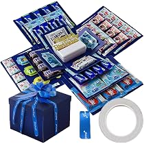 Scatola Regalo A Sorpresa Explosion Box – Rossa Con Coriandoli – 15 Scatole Pop-up + Busta – Per Soldi, Gioielli, Biglietti