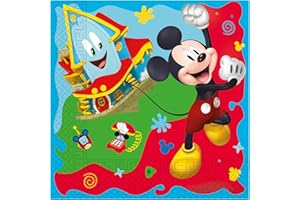 Procos 93824 Mickey Servietten, Mehrfarbig, Mittel