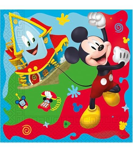 Lot De 8 Gobelets En Carton Mickey Mouse 220 Ml - Parfait Pour Anniversaire Et Fêtes
