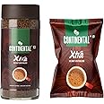 Continental Coffee Continental Xtra Coffee Powder 100G Jar + 100G Refill Pouch Combo | Strongest Instant Coffee | 1 * 100G Jar & 2 * 50G Pouch | 200 Gram