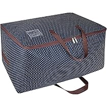 New England Stories 4-pack laken organizer, lakenset, opvouwbare doos, linnen kast organizer voor beddengoed, dekbedovertrekset en kussenslopen (wit, cirkel venster