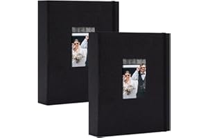 Vienrose Album Photo Polaroid Mini Noir 2 Pack - 208 Poches 5,4x8,6 cm Compatible Fujifilm Instax Mini 7s/8+/25/50s/90, Polaroid Snap, Instax Mini 12 Recharge