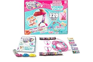 Sky Castle Sticki Rolls Sticki Station, calcomanías para compartir, kit de joyas de bricolaje, pulseras y collares
