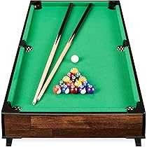 HOBBYTECH Mini Jeu Billard de Table sur Pieds 51 x 31 x 9.5cm Top Pool Set avec Accessoires Queue Boules avec Cadre Triangulaire HOBBYTECH Mini Jeu Billard de Table sur Pieds 51 x 31 x 9.5cm Top Pool Set avec Accessoires Queue Boules avec Cadre Triangulaire
