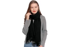 DonDon Écharpe femme hiver chaud et douce Châle Etole Foulard 185 x 65 cm