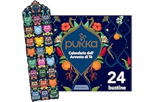 Pukka Tisane Calendario Avvento 2025, Set Regalo Tisane e Infusi, Deliziose Erbe Biologiche, Senza Cioccolato e Lattosio, Per Una Dose Quotidiana Di Benessere e Gusto, Idea Regalo, 24 Bustine