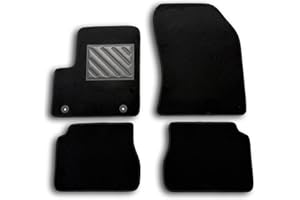 MTC AUTOMOTIVE Tapis de sol pour Peugeot e-208 à partir de 2020- / e-2008 à partir de 2020- Sur mesure, antidérapant, talonnette en caoutchouc renforcé