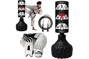 ONEX Free standing punch bag stand, Heavy Duty junior pedestal boxing bag 3.5ft dummy freestanding punching bag for kickboxing, MMA Martial Arts Training kids Fitness Equipment Boys & Girls