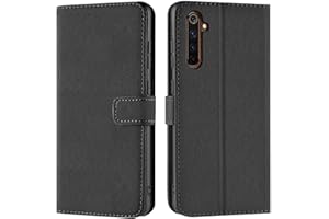 Verco Etui Kompatybilne z Realme 6 / 6s Case, ochronne obudowa dla Realme 6 / 6s portfel smartfon przegródki na karty, Czarny