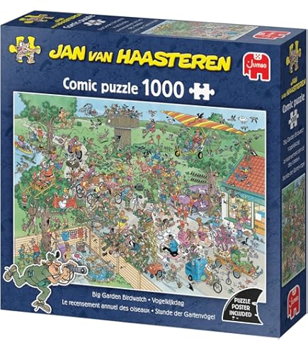 Jumbo Spiele Puzzle 01491 Jan Van Haasteren Im Zoo, 1000 Puzzleteile Comic Puzzle Für Erwachsene