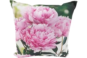 CB Home & Style Outdoor Garten Kissen Wasserabweisend Wasserfest 45 x 45 cm mit Füllung (Pfingstrose2)