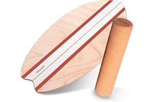 STAASH® Balance Board – per Equilibrio, Fitness e Riabilitazione – 100% Legno – Allenamento Divertente a casa e in Palestra
