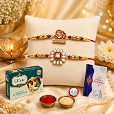 Oblivion Designer Om Rakhi Set of 2 for Brother – Meena...