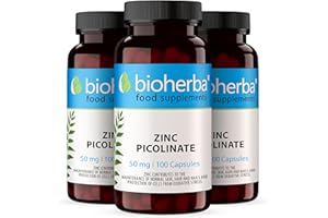 Zinc Picolinate – 300 Gélules de 50 mg | Complément alimentaire à base de zinc – par BIOHERBA