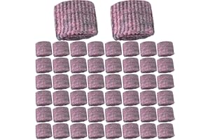 GÉNÉRIQUE 50 Pièces Tampon Jex avec Savon,Tampon De Savons en Laine d'acier De Nettoyage Efficaces,Tampons De Sa-Von De Nettoyage Efficaces Tam-pon À RéCurer en MéTal Anti-Rayures