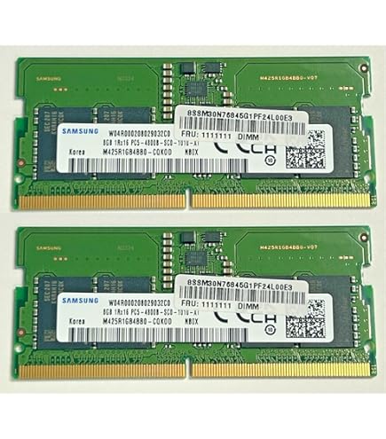 Samsung 8GB DDR5 5600MHz PC5-44800 CL46 SODIMM 1Rx16 Single Rank
