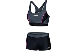 Aqua Speed Bikini Set Damen | Two Piece Swimsuit Fitness | sportliche Bademode für Frauen | Schwimmbikini Sport | Zweiteiler | Bustier | Schwimmbad | Pool | Bikinis for Women | Fiona